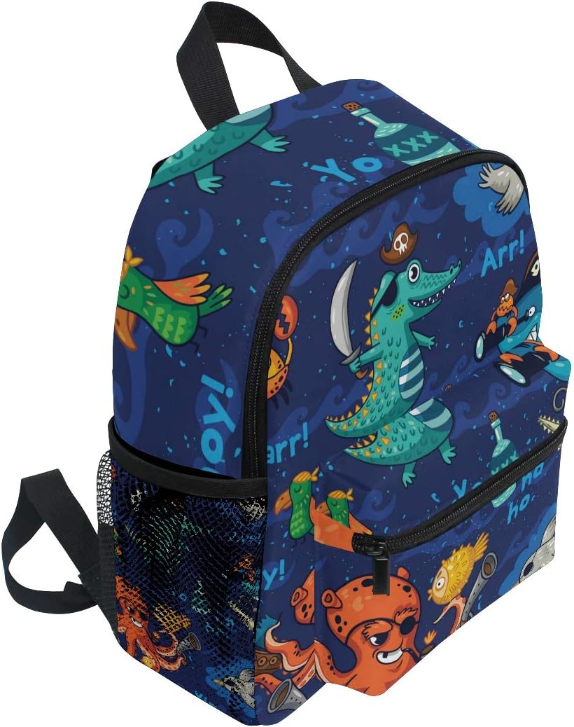 Kinderrucksack Pirate Octopus Whale Kindergarten Kindergartentasche für Kleinkinder Mädchen Jungen
