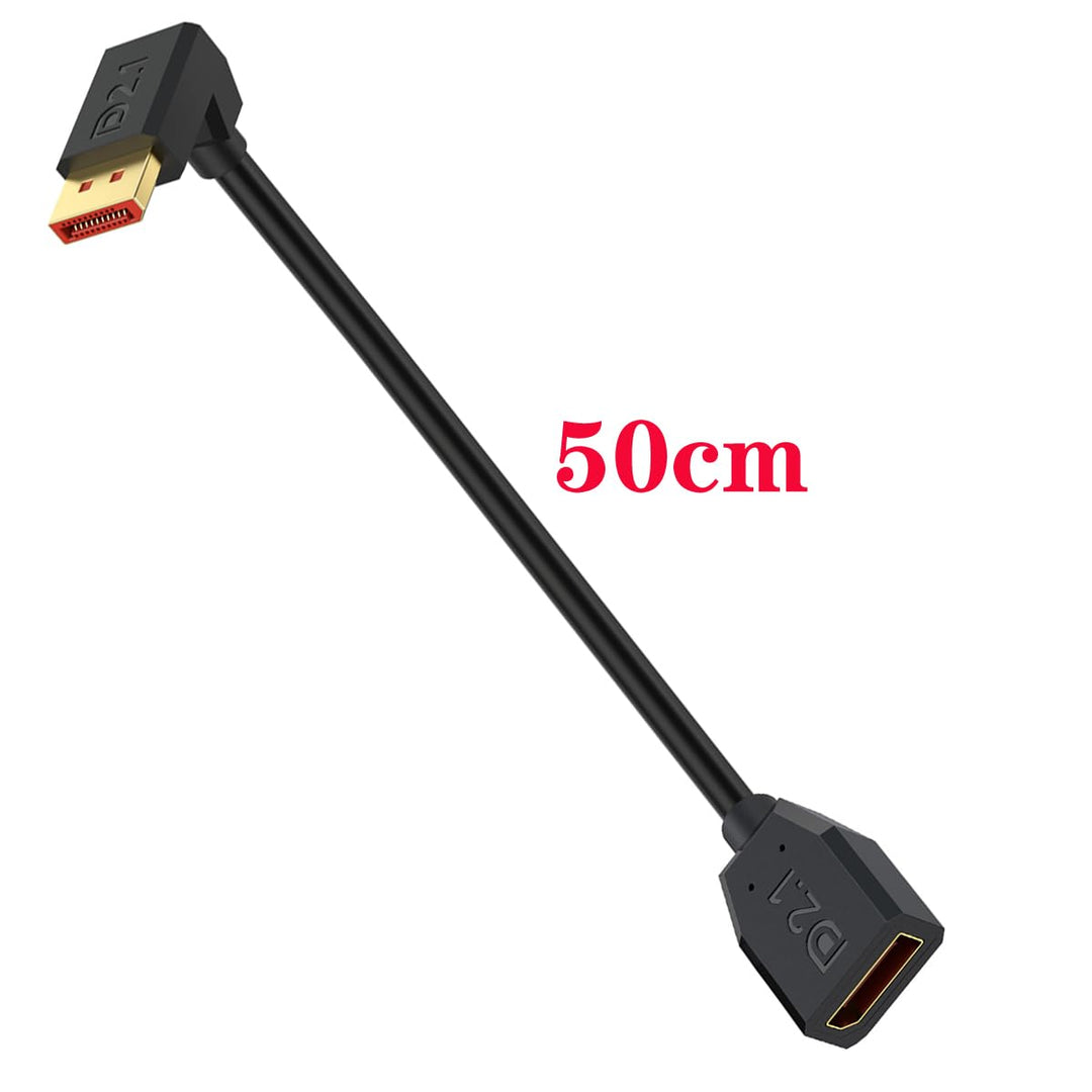 52Gbps Displayport 2.1 Extension Cable Unterstützung 16K@30Hz, 8K@120Hz, 4K@240Hz/165Hz/144Hz, HDR,