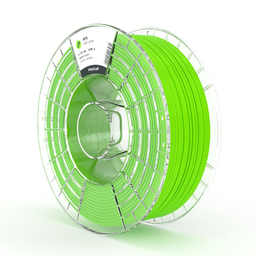 extrudr® PETG ø1.75mm (1.1kg) 'NEON GRÜN' - 3D Drucker Filament - Made in Austria - höchste Qualität