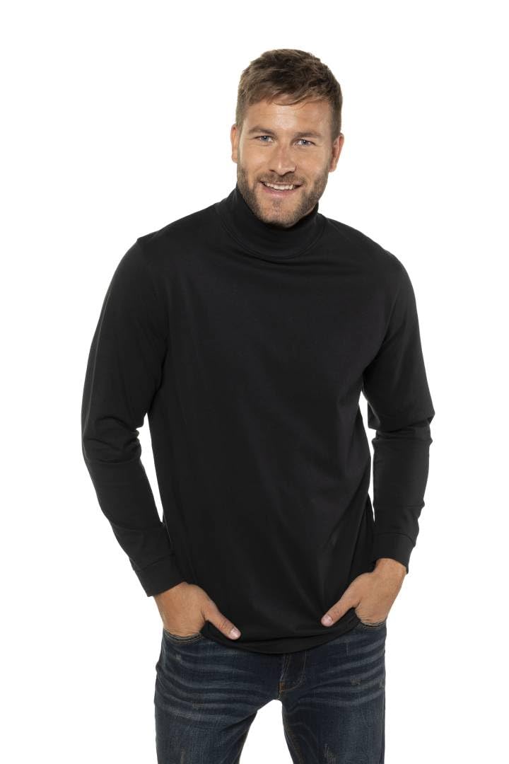 JP 1880 Herren grosse Grössen Übergrössen Menswear L-8XL JP1880 Rollkragen-Shirt, Basic, Jersey, Lan