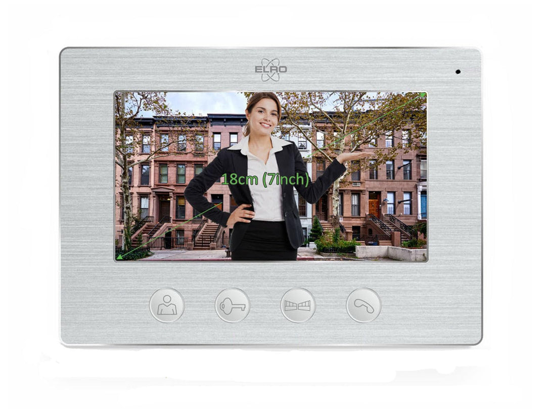 ELRO DV4000-M Zusatzmonitor │ ELRO DV4000- & DV4000IP-Serie │ Video-Türsprechanlage Mit App Monitor,