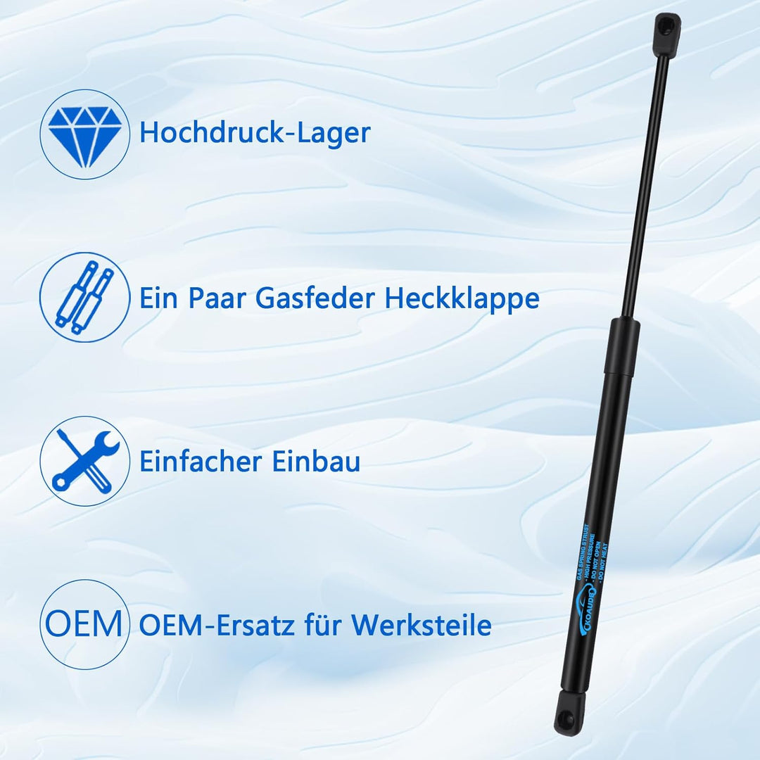 1PC Gasfeder Heckklappe für Citroen C2 2003-2009 Gasdruckdämpfer Heckklappendämpfer 380N Kofferraum