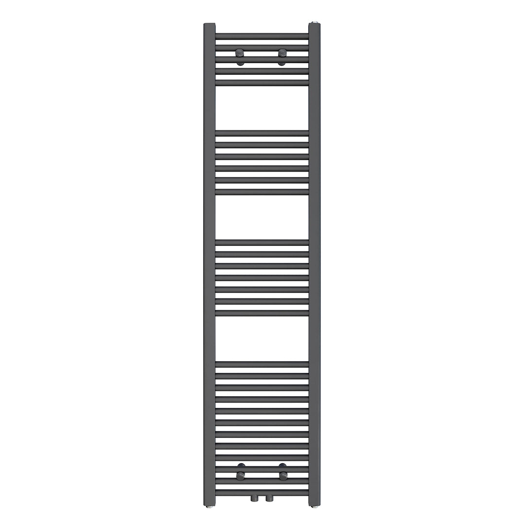 Aquabad Badheizkörper Virgo | Grösse: 40 x 160 cm | Heizleistung 448 Watt | Farbe: Anthrazit | Mitte