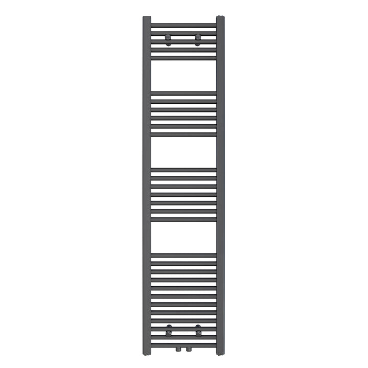 Aquabad Badheizkörper Virgo | Grösse: 40 x 160 cm | Heizleistung 448 Watt | Farbe: Anthrazit | Mitte
