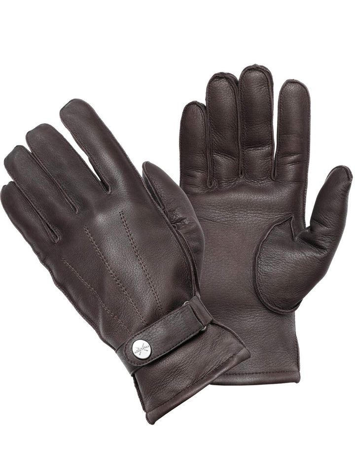 PEARLWOOD Herren Handschuhe HENRY aus Hirschleder L (9.5) d.brown (310), L (9.5) d.brown (310)