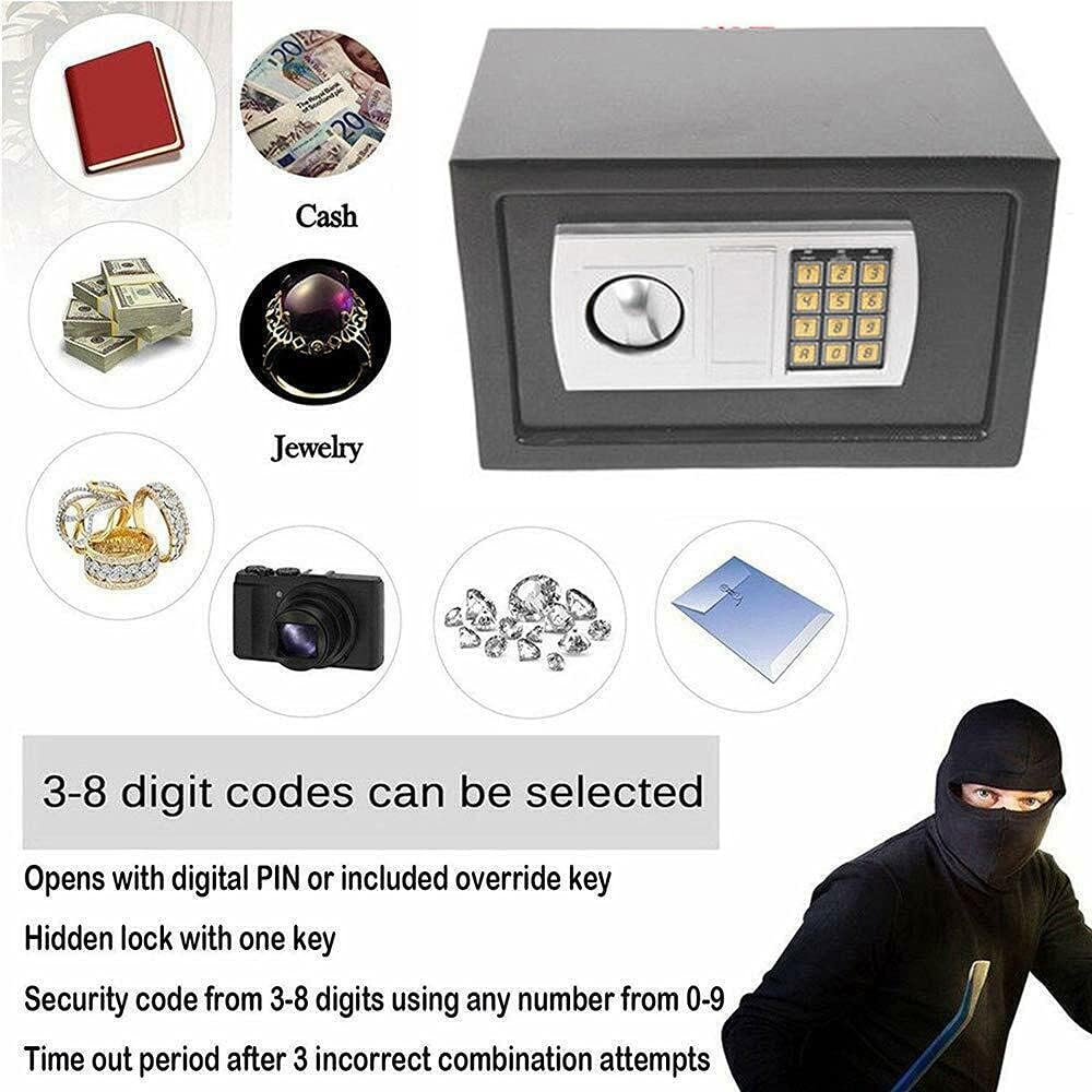 Tresor Feuerfest Wandtresor Möbeltresor Elektronischer Safe Klein Wandsafe Mini Tresor Stahlsafe Min