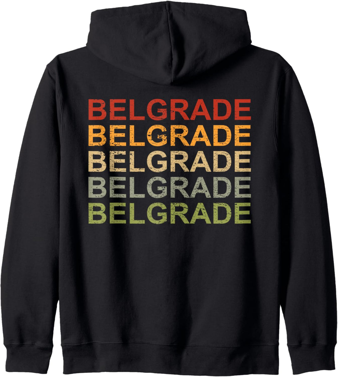 Retro Belgrade Serbia, Jugoslawien Srbija Reise, Belgrad Kapuzenjacke