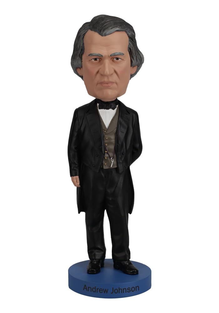 Royal Bobbles Andrew Johnson Wackelkopf-Statue zum 17. Präsidenten der Vereinigten Staaten, Sammlers