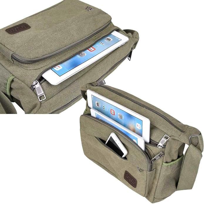 JAKAGO Wasserdichte Umhängetasche Herren,Multi-Tasche aus Segeltuch,Arbeit Taschen für Herren & Dame