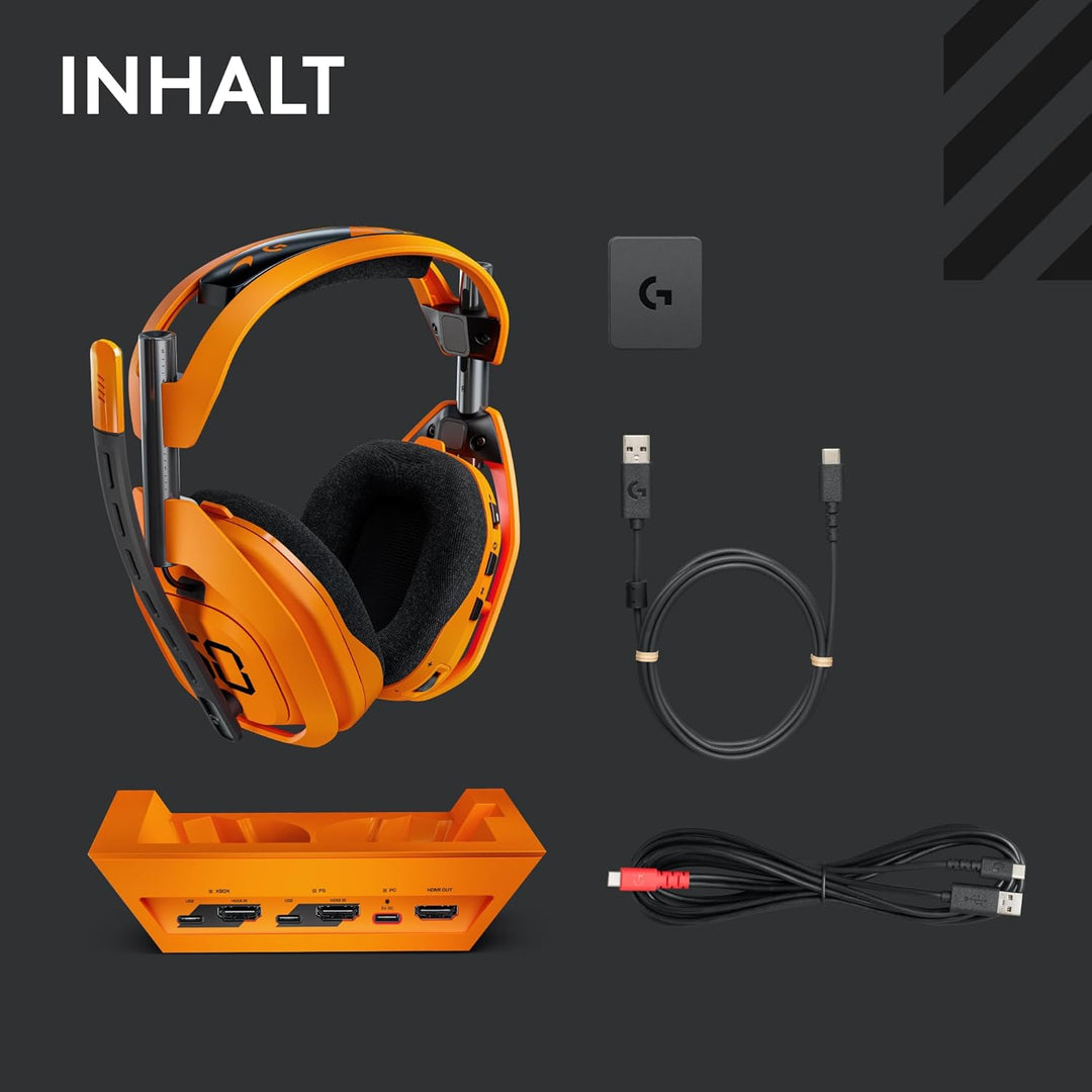 Logitech G Astro A50 X Lightspeed kabelloses Gaming-Headset + Basisstation, PRO-G Graphene, PLAYSYNC