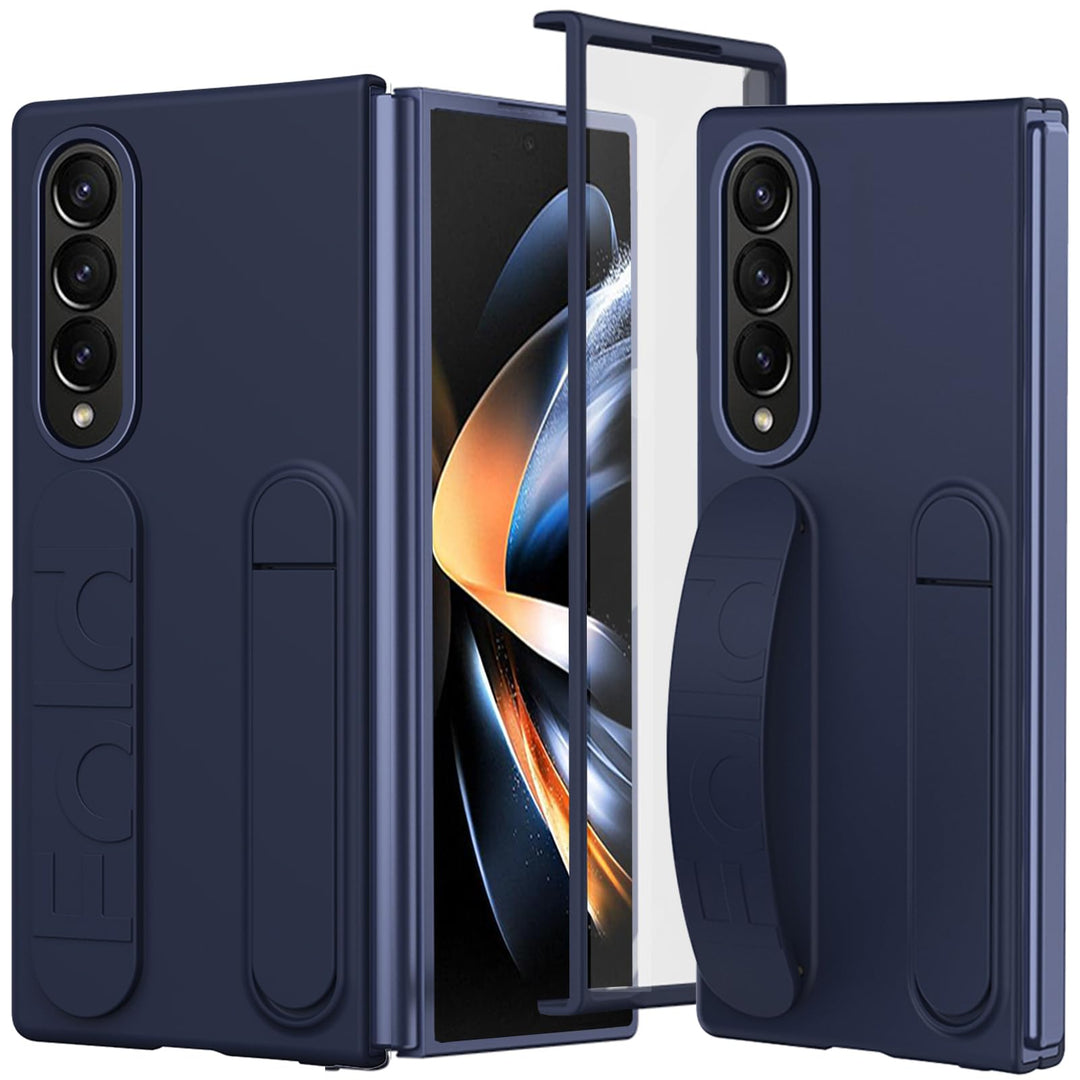 NINKI Kompatibel mit Samsung Galaxy Z Fold 3 Hülle mit Armband Samsung z fold 3 Handyhülle mit Ständ
