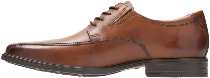 Clarks Herren Tilden Walk Oxford 42.5 EU Dark Tan Lea, 42.5 EU Dark Tan Lea