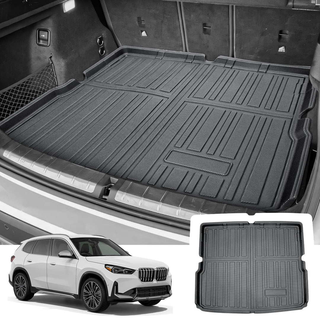 CDEFG Kompatibel mit BMW X1 IX1 U11 2024 2023 2022 Kofferraumwanne Kofferraummatte TPE Wasserdicht A