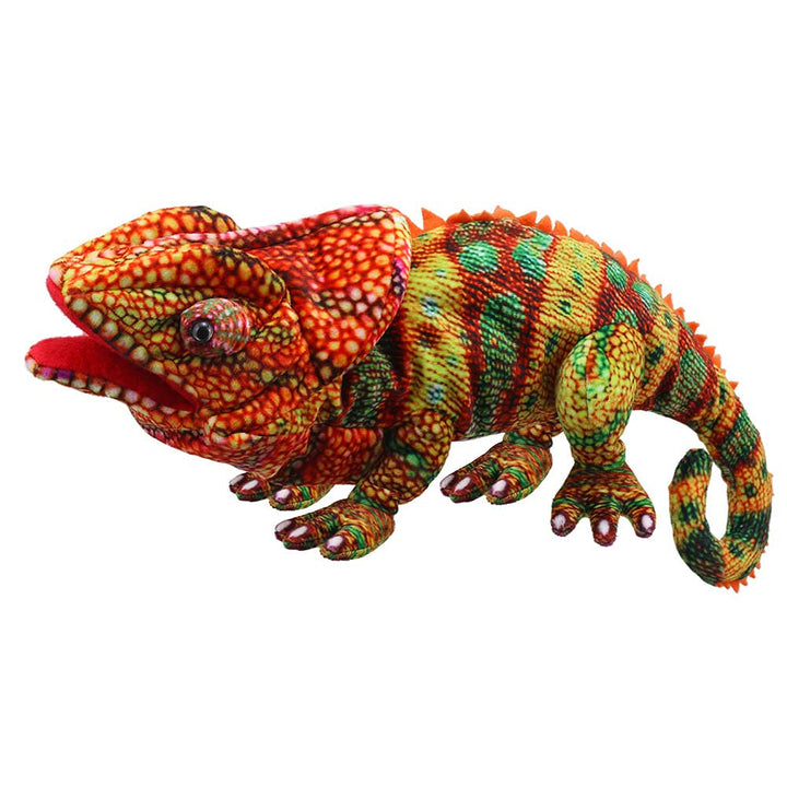 The Puppet Company - Grosse Kreaturen – Chamäleon-Handpuppe (orange)