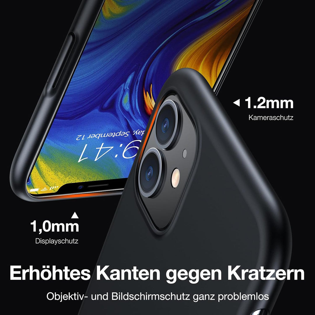 TORRAS Ultra Dünn für iPhone 11 Schwarz, iPhone 11 Schwarz