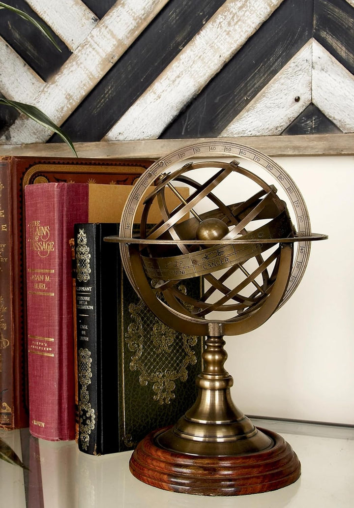 Deco 79 Messing Globe Armillary Einzigartige Tisch Decor