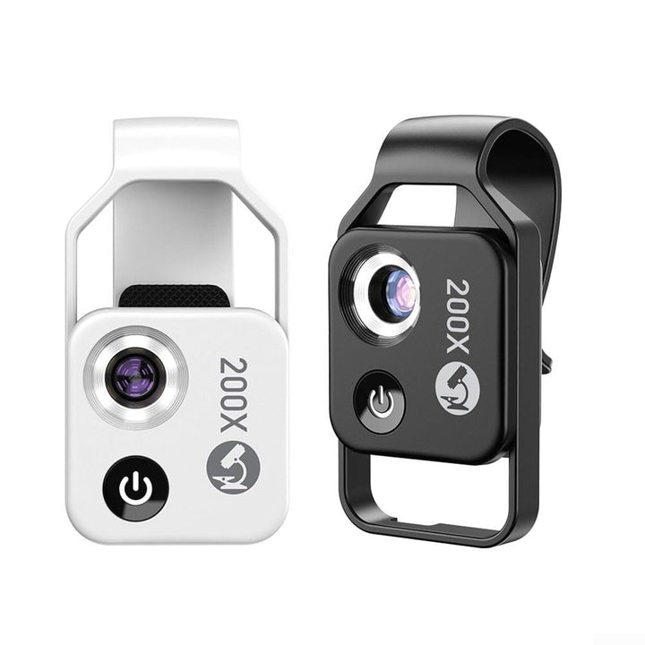200 x Handy-Mikroskop-Objektiv mit LED-Licht, tragbares digitales Mikroskop für Kinder, Handmikrosko
