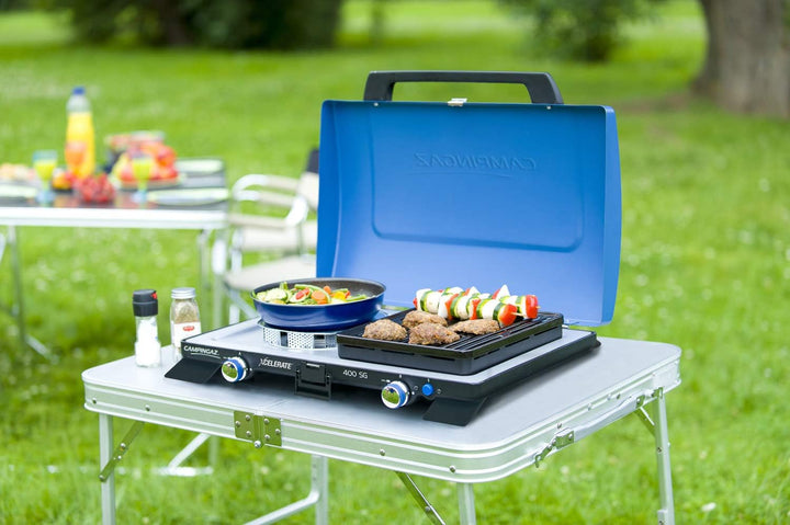 Campingaz 400 SG Campingkocher, Kompakter Outdoor Kocher Mit Windschutz, blau, S