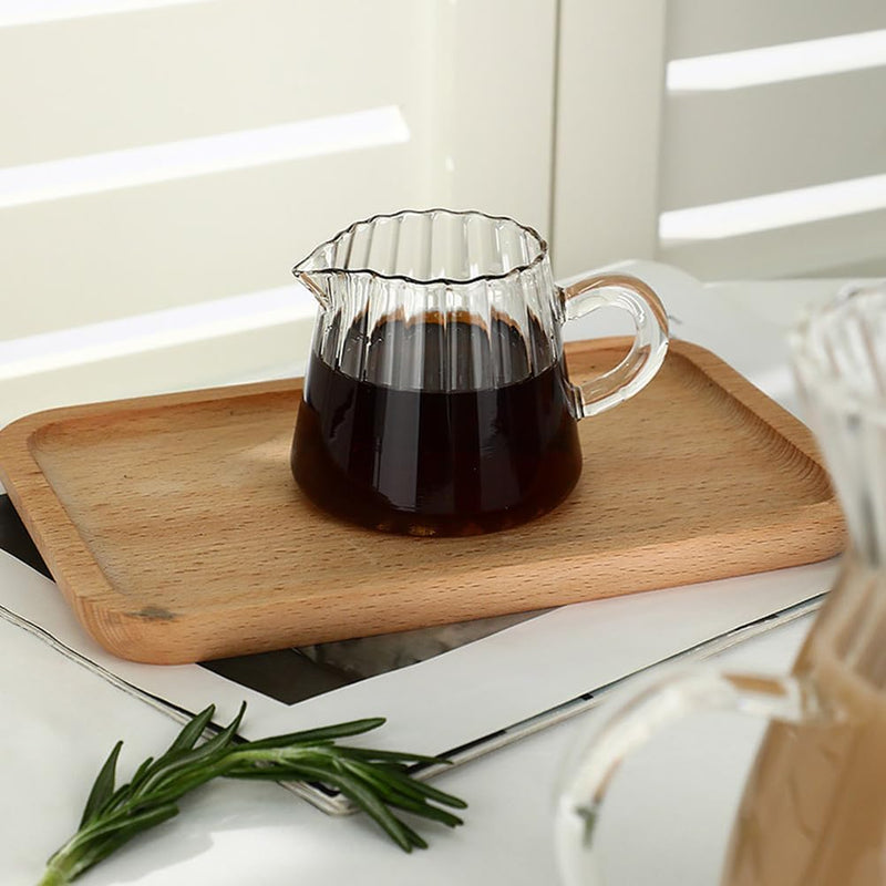 Milchkännchen Glas Milchkrug Sahnekanne Milchkanne Sossenkanne mit Griff Glaskanne Sauciere Espresso
