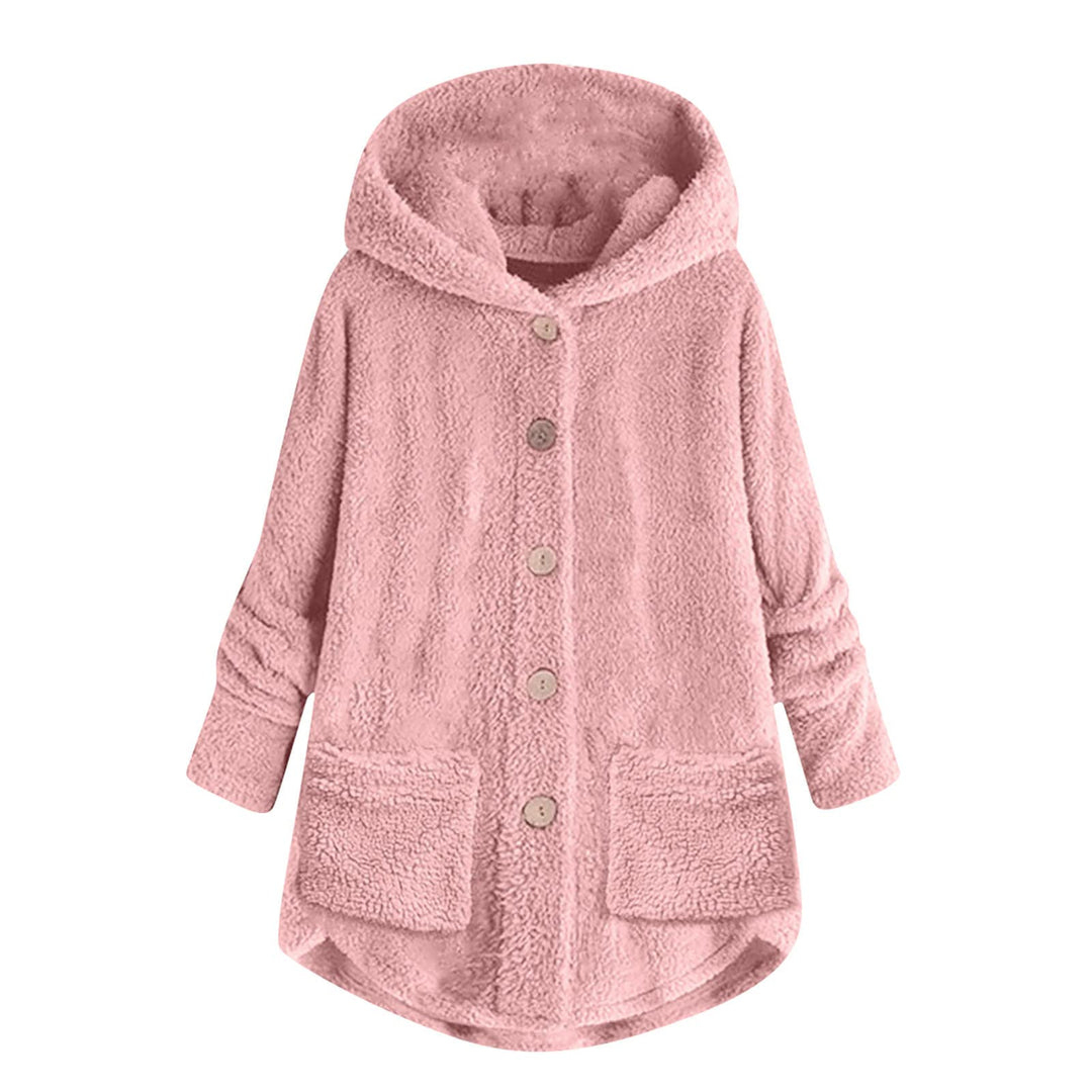 Ansenesna Teddyjacke Damen Mit Kapuze Winterjacke Damen Teddyfleece Warm Gefüttert Wintermantel Frau