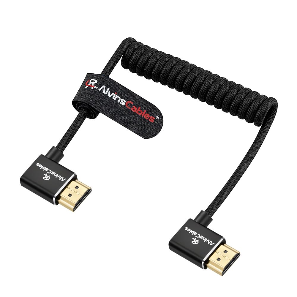 Alvin's Cables 8K 2.1 HDMI-Kabel, Hochgeschwindigkeitskabel, gewickelt, geflochten, für Atomos Ninja