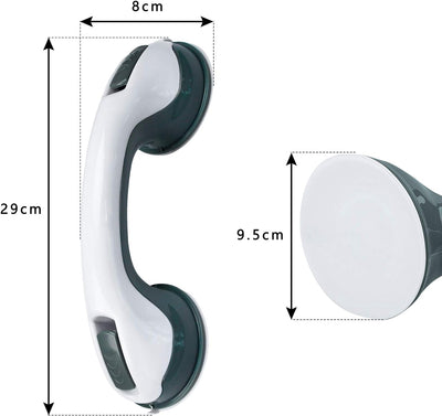 XMTECH 360°Drehbarer Duschhocker Duschstuhl Badehocker+ Badewannengriff Haltegriff Saugnapf Haltegri