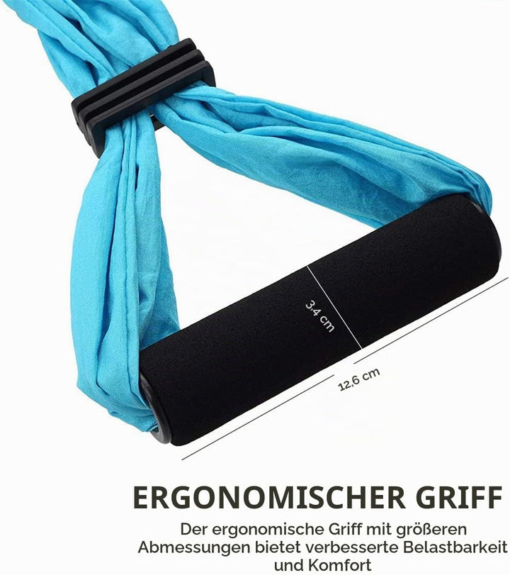 Yoga Hängematte Set Aerial,Aerial Yogatuch,Aerial Yoga Hammock Swing mit Tragetasche und Verlängerun