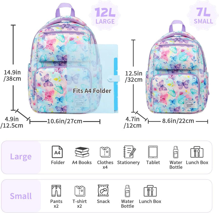 VASCHY Kinderrucksack, Niedlich Wasserabweisend 7L Vorschule Kinder Rucksack Kindergartenrucksack Sc