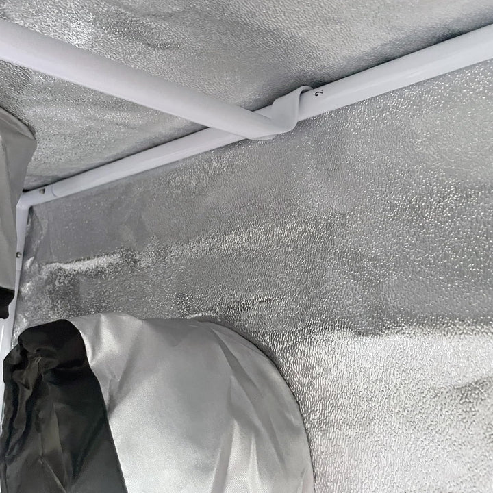 by Crescience Growzelt 80 x 80 x 160 cm Anbauzelt, Metall-Strangel, Hochreflektierendes 600 D anzuch