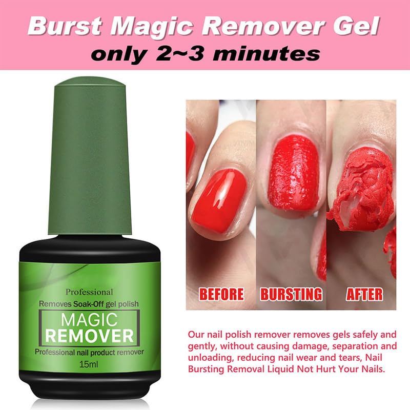 Nagellackentferner (2 Pack), Gelnägel Shellac Entferner Remover, Gel Remover Nägel, Entfernt Schnell