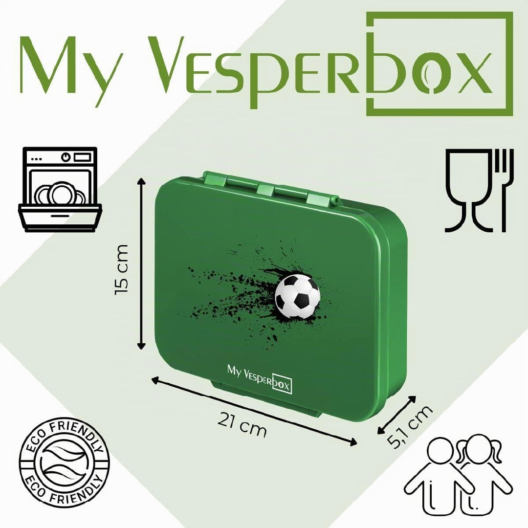My Vesperbox® Brotdose für Kinder mit Fächern [BIA] - Lunchbox mit Trennfächern - Bento Box - Jausen