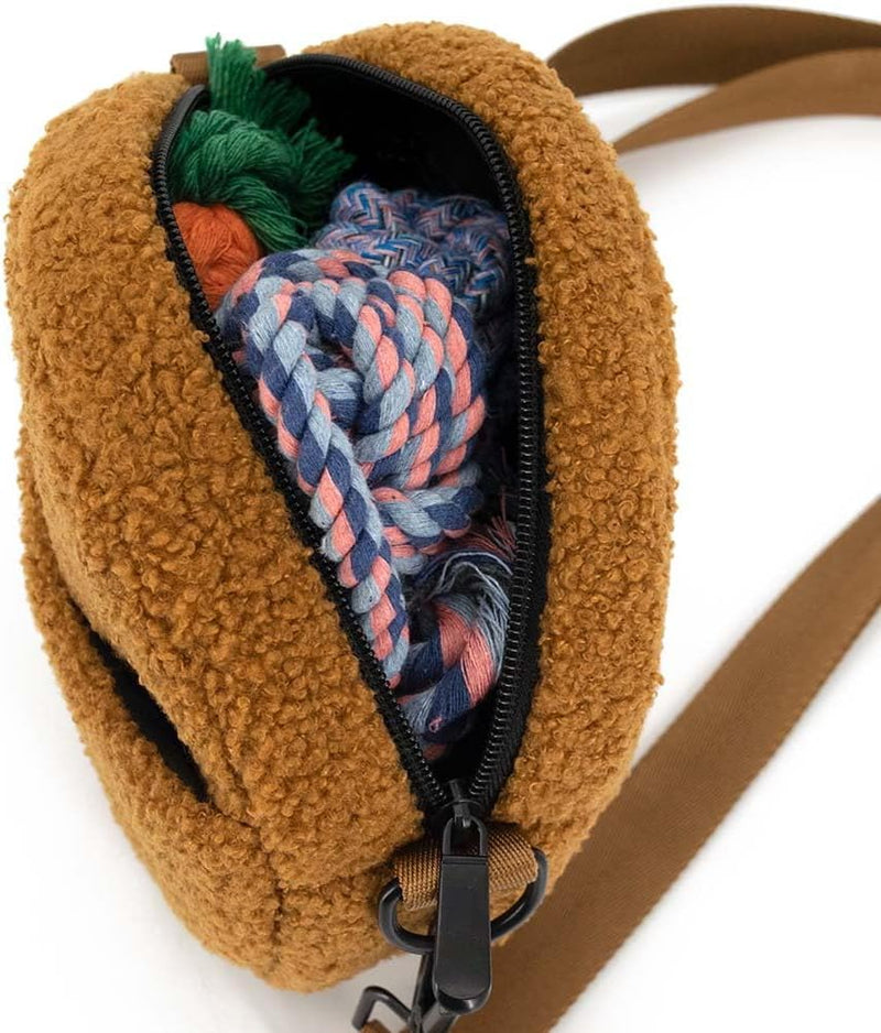 COOWONE Hundeleckerli-Tasche Hundespaziergangstasche für Leckerlis, Knabbereien, Spielzeug, Weiche C