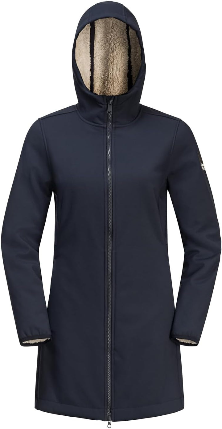 Jack Wolfskin Damen Windland Coat W Softshellmantel S night blue, S night blue