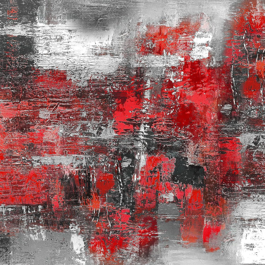 Runa Art Wandbilder Abstrakt 5 Teilig Bild auf Vlies Leinwand Deko Wohnzimmer Schlafzimmer Gemälde R