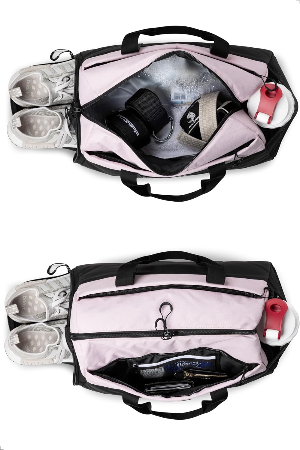 Fitgriff® Sporttasche & Reisetasche V2 für Damen und Herren - mit Schuhfach & Nassfach - Tasche für