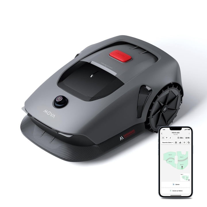 MOVA 600 Kit, Rasenmäher Roboter mit 81x Ersatzmesser,3D-LiDAR Mähroboter ohne Begrenzungskabel & ge