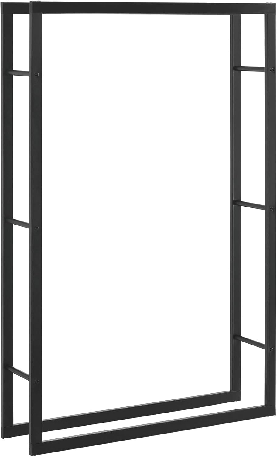 [en.casa] Kaminholzregal Täby Brennholzregal innen aussen Metall 100 x 25 x 150 cm Holzunterstand St