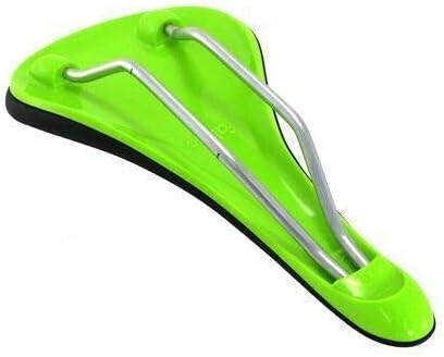 Fabric Scoop Elite Shallow Cro-Mo Rails Road MTB Saddle, Black and Green, VL1791