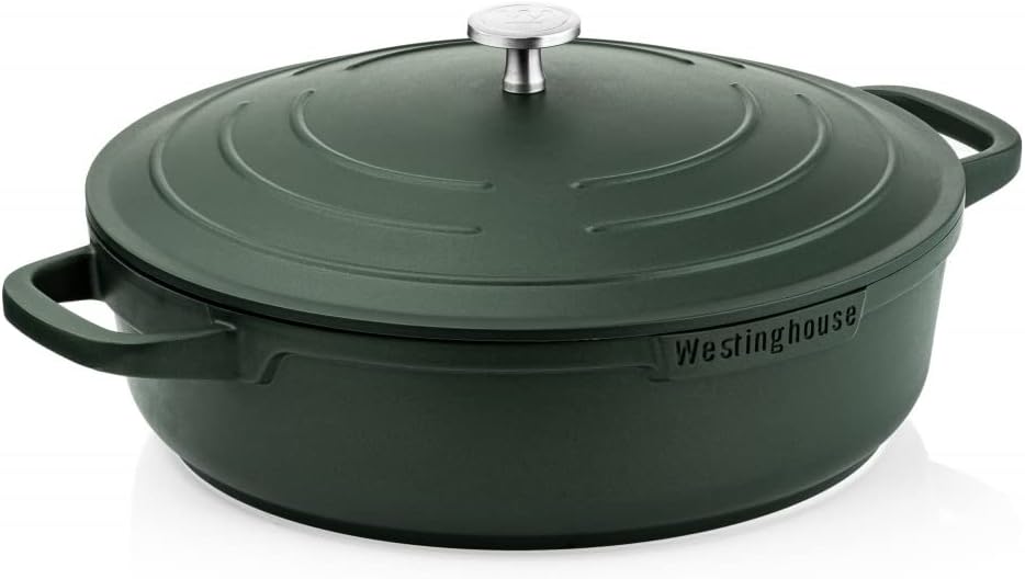 Westinghouse PERFORMANCE SERIES Schmorpfanne mit Deckel, Grosse Bratpfanne 32 cm für Induktion & all