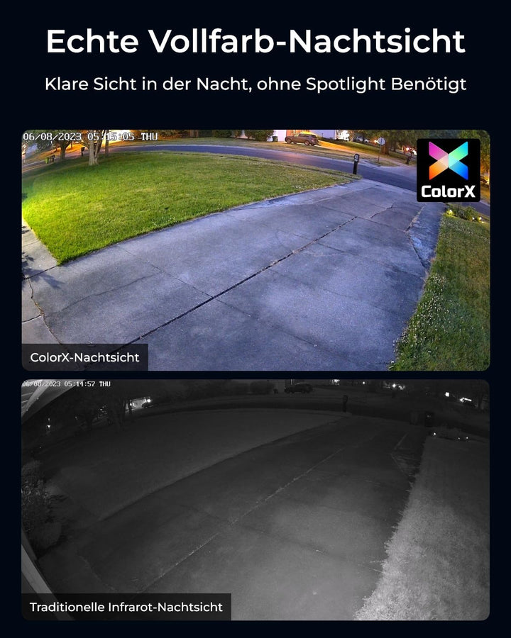 Reolink 2K 4MP Überwachungskamera Aussen WLAN Schwenkbar mit F1,0 Echtfarben-Nachtsicht, 2,4/5GHz Wi