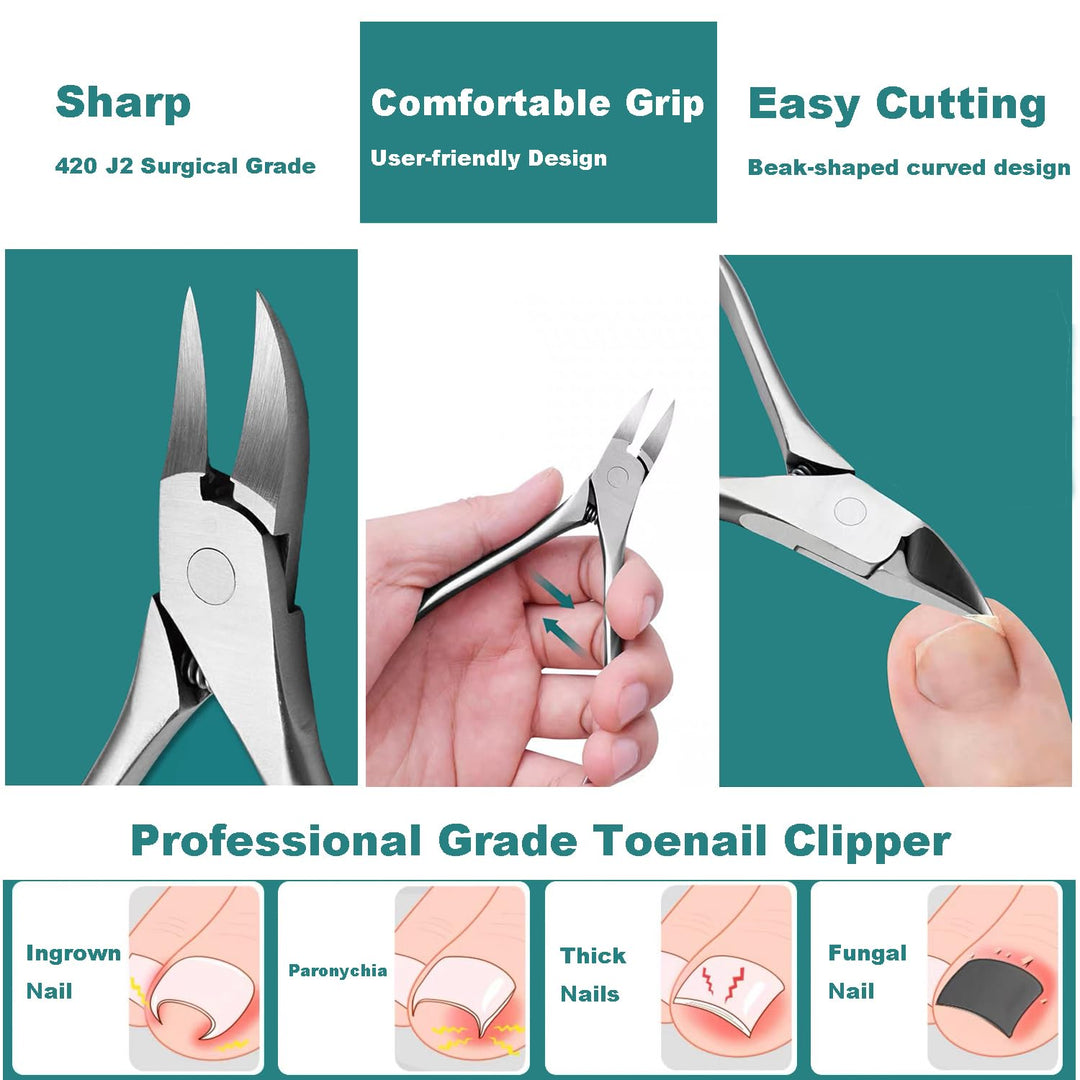 Ingrown Zehennagel Entfernung Kit, Pediküre Werkzeuge Kit Professionelles Messer Set Edelstahl Ingro
