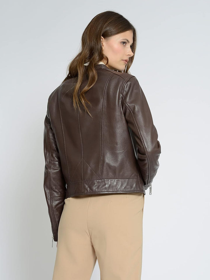 MAZE Damen Lederjacke Grenada XS dark brown, XS dark brown