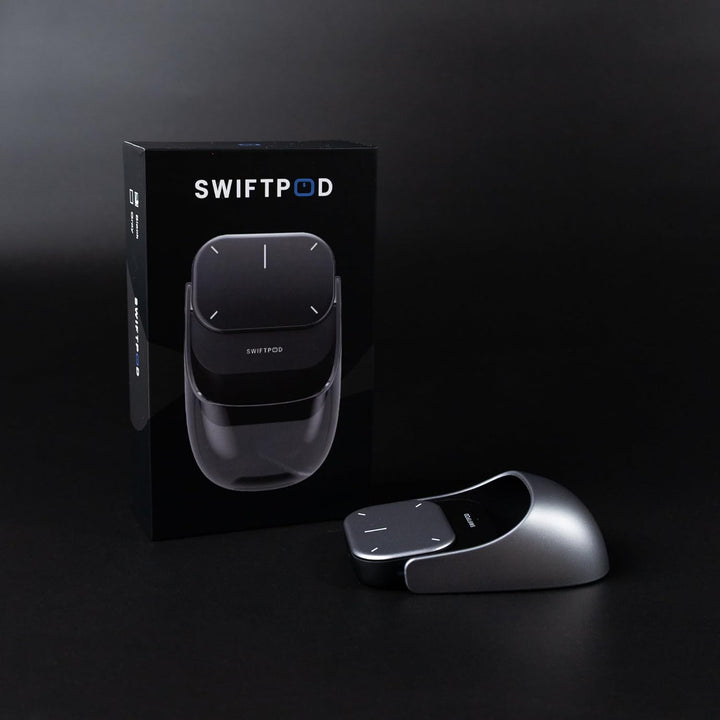 Swiftpod Smart Maus, 3-in-1 Multifunktional mit Touch-Steuerung, Gestensteuerung & Air-Modus – Laser