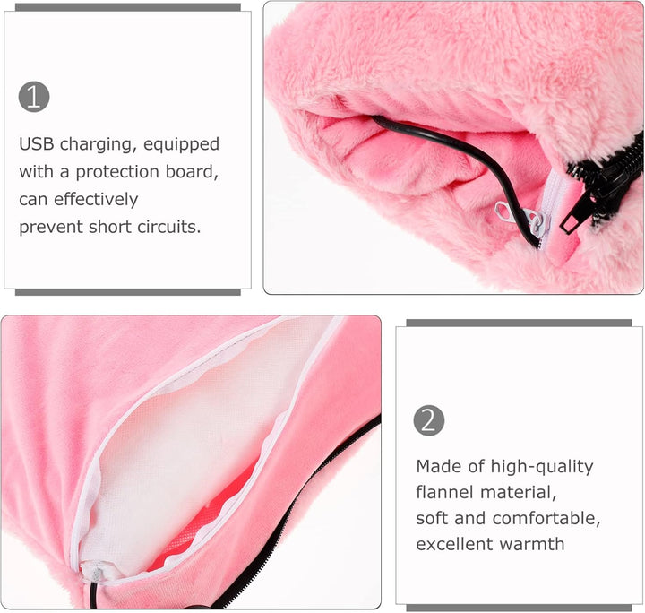 BESPORTBLE Elektrische Hand Muffs Weiche Plüsch Handwärmer Kissen USB Aufladen Winter Warme Faux Pel
