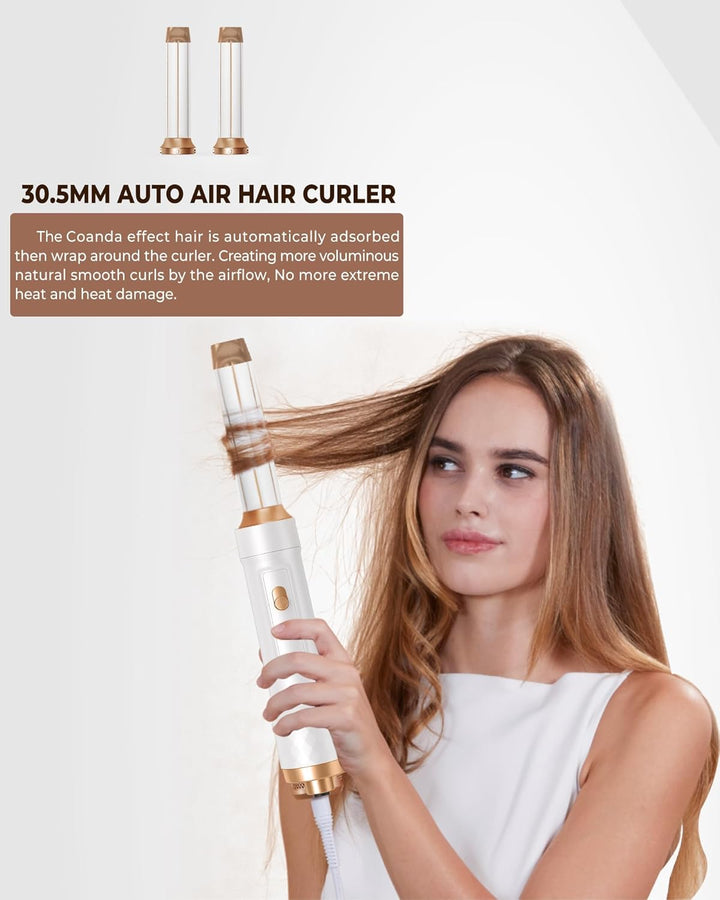 Air styler 6 in 1 Haarstyler Hair styler Föhnbürste Warmluftbürste Haartrockner Lockenstab, Glättbür