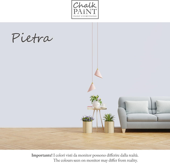 Chalk Paint Everything® Pietra Kreidefarbe Wasserbasis für Alle Oberflächen einfach zu verarbeiten o