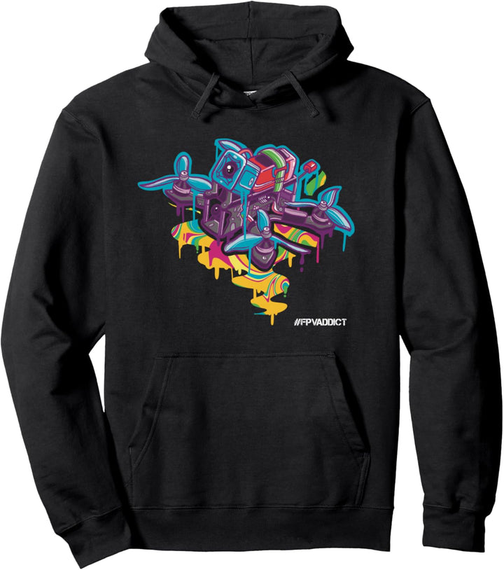 FPV Freestyle Pilot Drohne Copter Racing Kwad Pullover Hoodie
