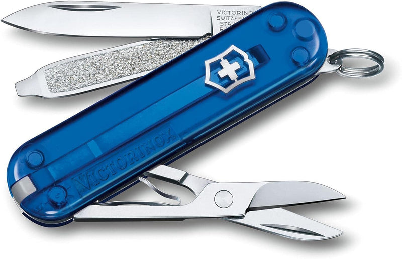 Victorinox Schweizer Taschenmesser, Klein, Classic SD, Multitool, Swiss Army Knife, Geschenk, 7 Funk