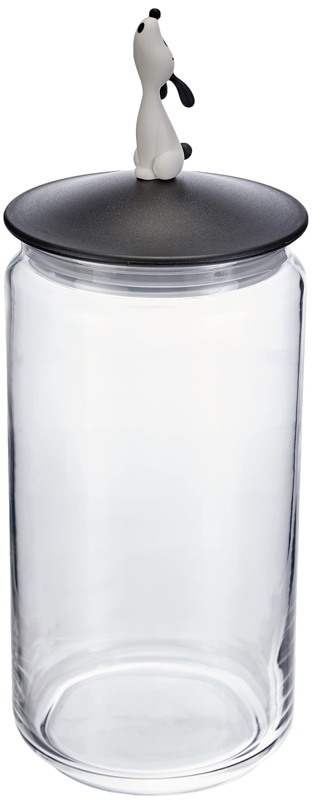 Alessi | LulàJar AMMI21 B - Design Behälter für Hundefutter mit Dekorierter Deckel, Glas un Thermopl