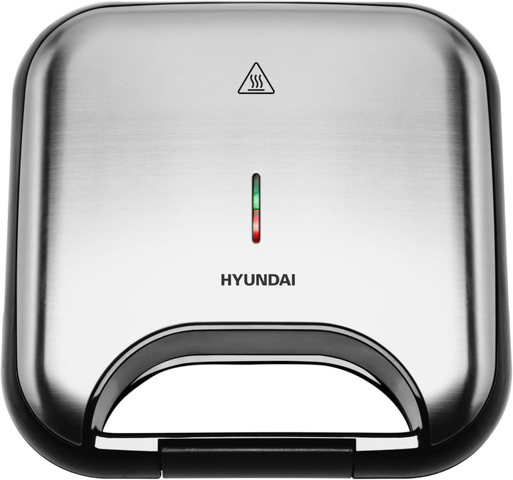 HYUNDAI ELECTRONICS SM615 I Sandwichmaker I 750 W | Sandwich-Toaster | 4 Dreiecks-Sandwiches | Kontr